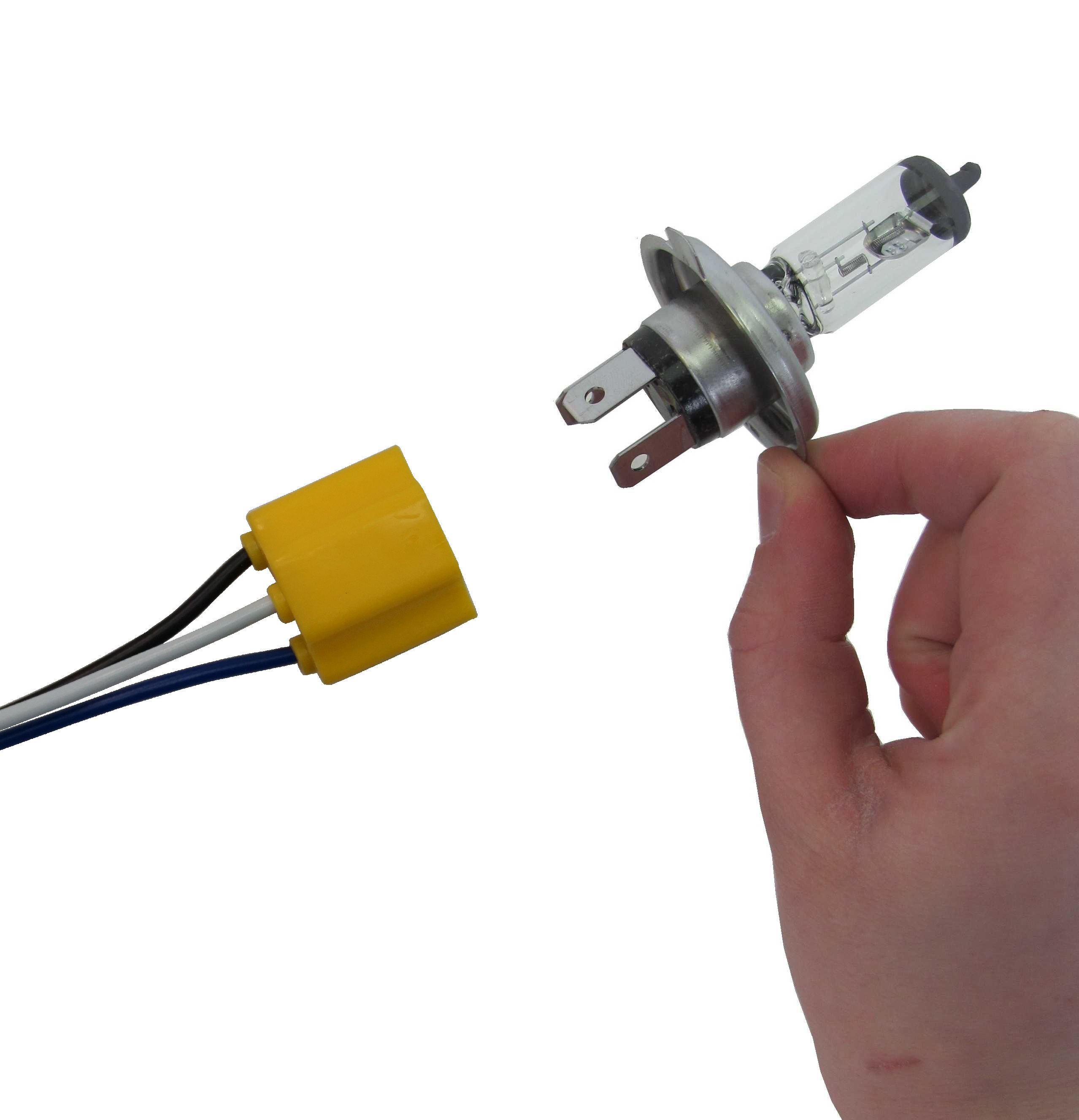 2xHigh Temperature Ceramic head light connector kit Defender lamp H4